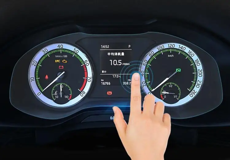 Автомобильный ТПУ для вождения комнаты приборная панель Защитная крышка экрана