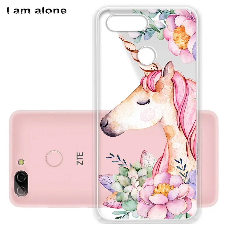 Чехлы для телефонов I am alone для zte Blade V9 Vita, 5,45 дюймов, мягкие сумки из ТПУ, Модный милый мобильный телефон для zte V9 Vita