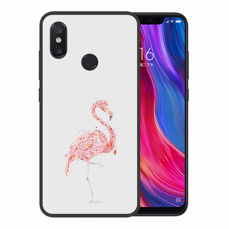 Милые мотивы из мультфильма для Xiaomi mi 8 6 21 &quotчерный силиконовый Fla Ми НПО чехол