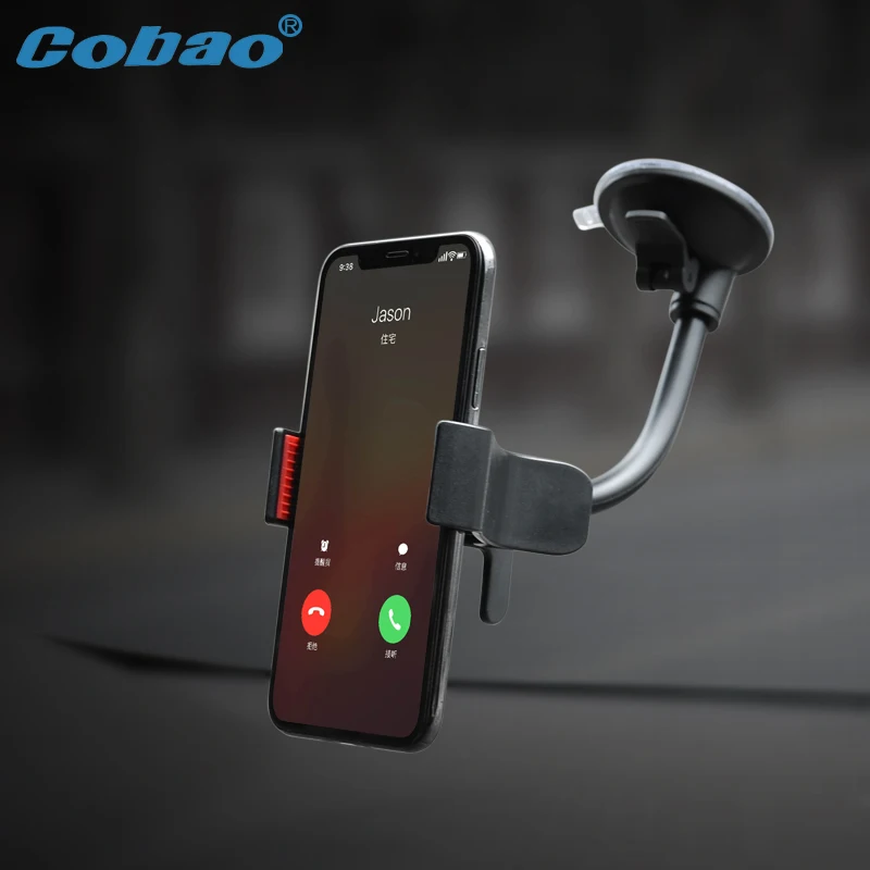 Cobao Universal Cell Phone Stand 360 Degree Windshield Car Holder Smartphone For iPhone X XS Samsung Huawei Xiaomi Support | Мобильные