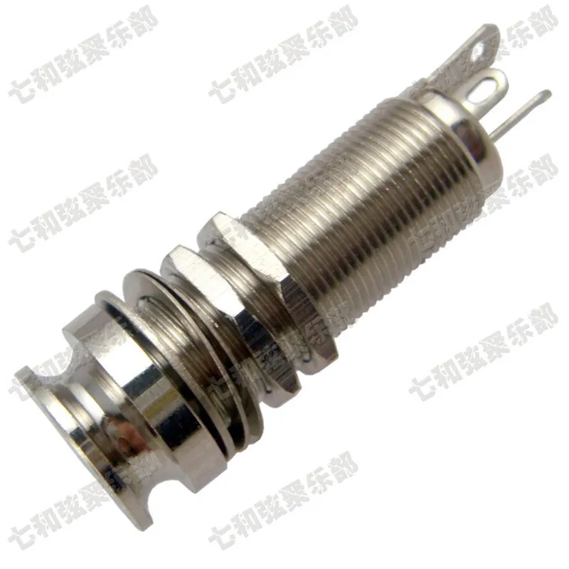 10 шт. хромированный цилиндр с резьбой электрическая гитара Бас выход гитарный