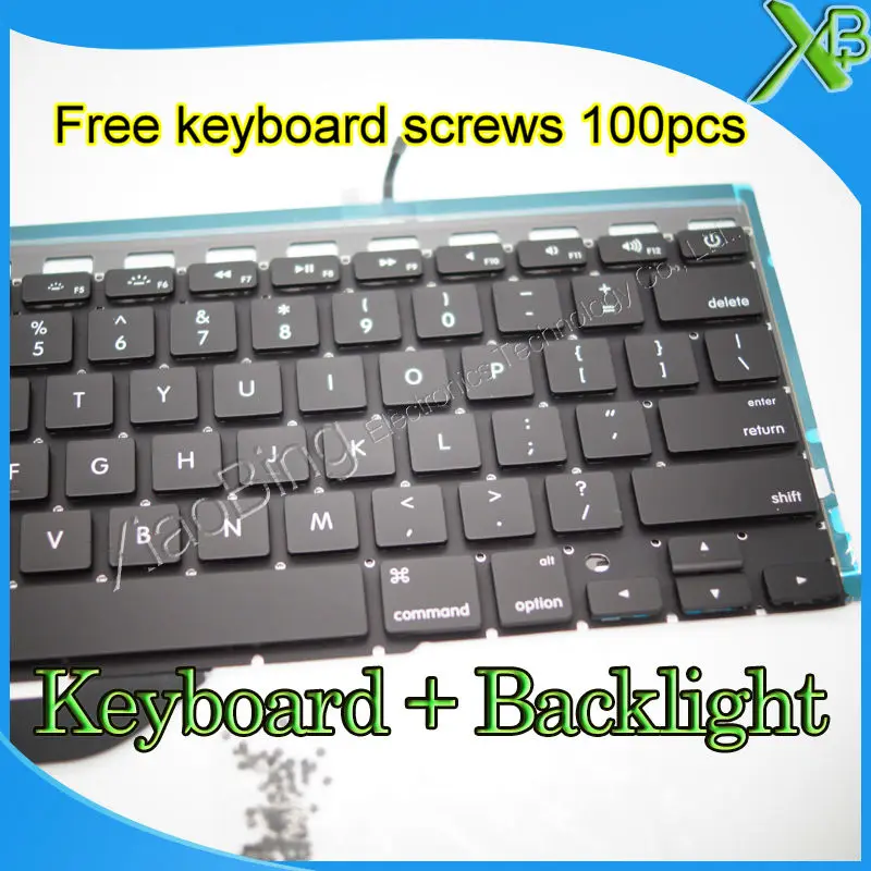 Brand New For MacBook Pro Retina 15.4&quot A1398 US keyboard+Backlight Backlit+100pcs keyboard screws 2013-2015 Years | Компьютеры и