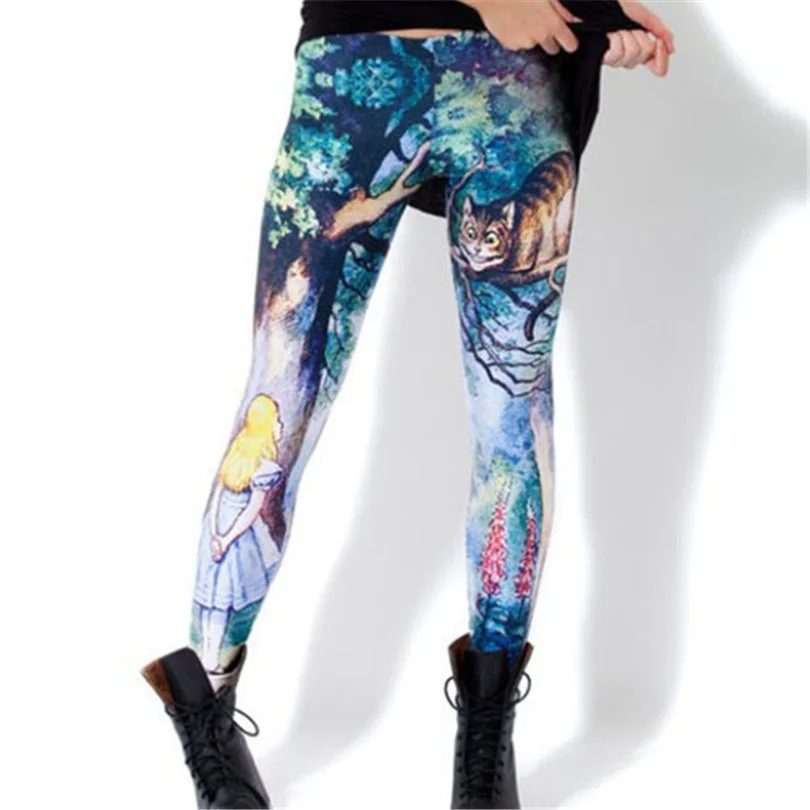 VIIANLES Women Leggings Digital Print Pants Fitness Legging Woman Leggins Workout Trousers Push Up Leggin | Женская одежда