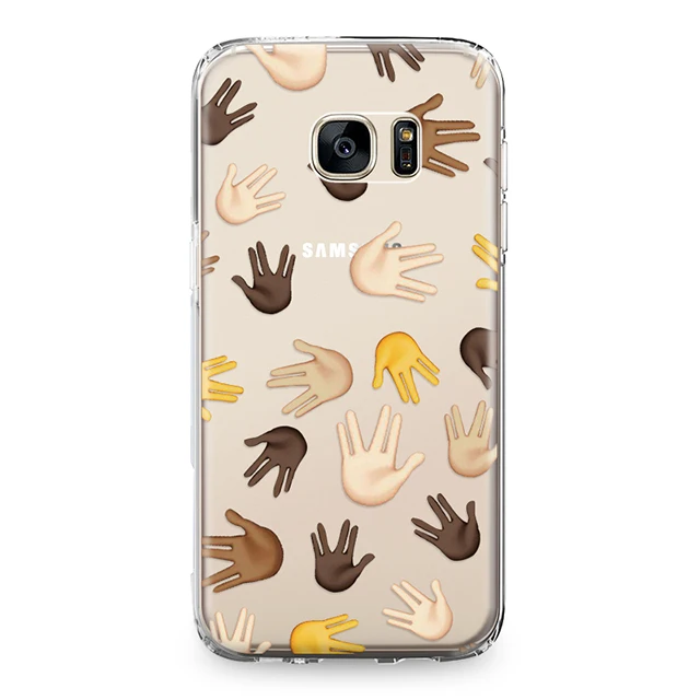 Смешные смайлики эмоции чехол для samsung Galaxy S4 S5 мини S6 S7 край S8 S9 плюс Note 4 5 8 grand Prime