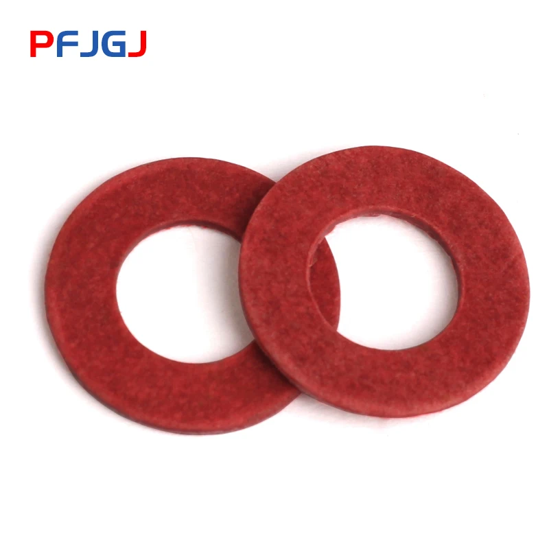 Peng Fa 200/100/50 шт в наборе, M3 M4 M5 M6 M8 M10 плоская пластина изоляционные шайбы красный Бумага Мезон прокладка изоляционные проставки