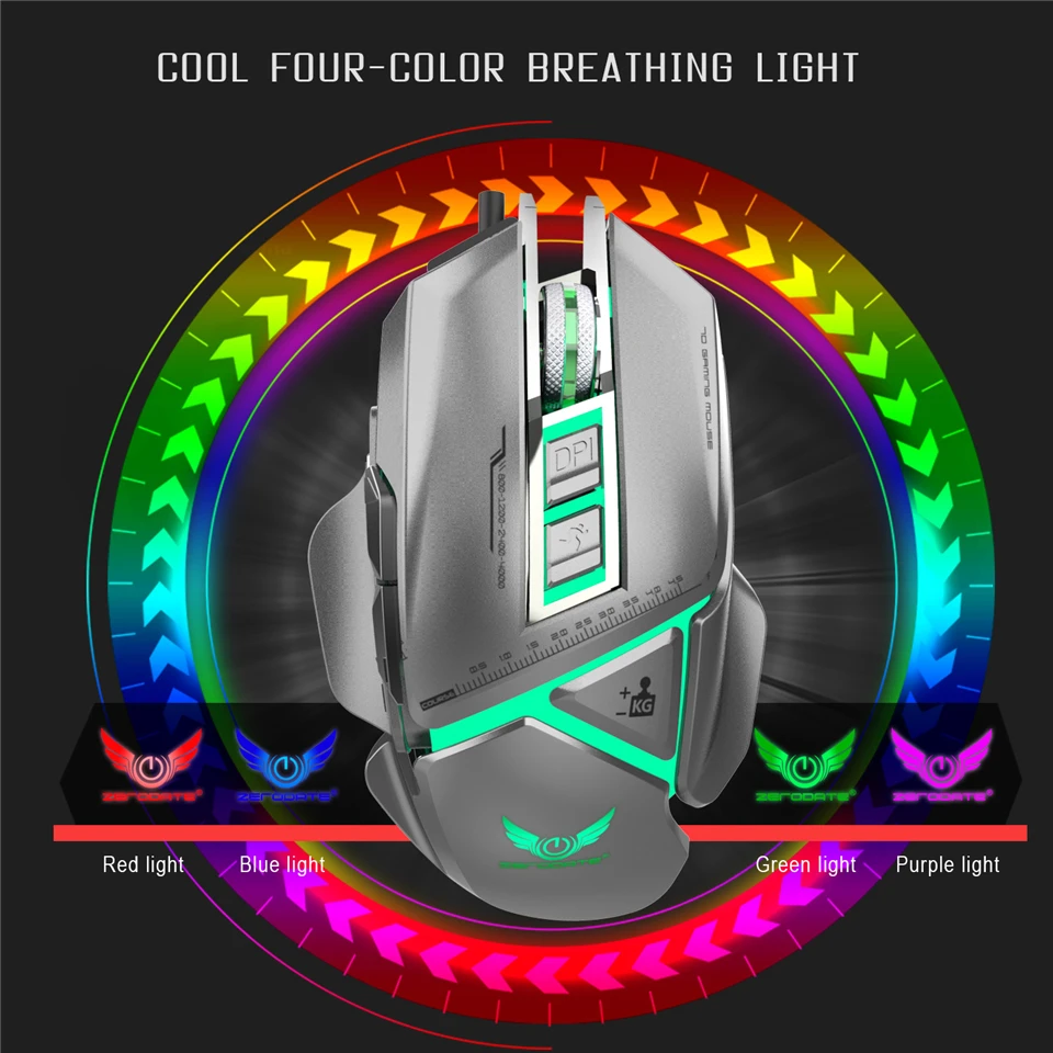 Профессиональная игровая мышь 3200 DPI 1 5 м USB Настольная Gamer Macro Definition 4 уровня