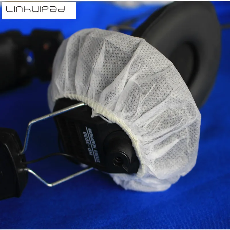 11-12cm Non-woven Sanitary headphone ear covers disposable earmuff covers ear pads covers 5000pcs/lot