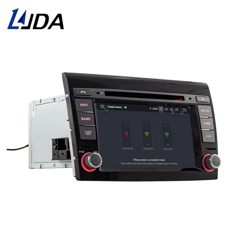 Автомобильный мультимедийный плеер LJDA Android 10 0 для Fiat Bravo 2007 2010 GPS навигация DVD CD