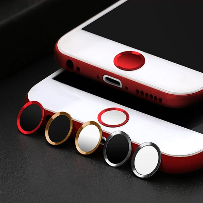 За счет сканера отпечатков пальцев наклейки на кнопку &quotдомой&quot для iPhone 5S SE 6 6S 7