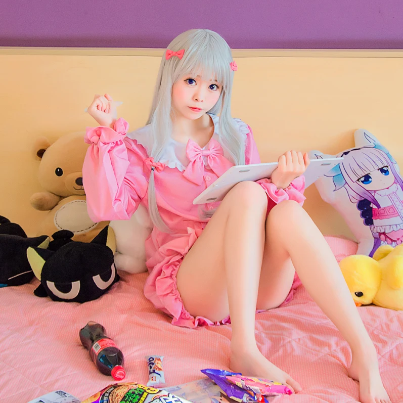 Аниме eromanga-sensei Izumi Sagiri косплей мультяшный стиль верх и короткие брюки милая