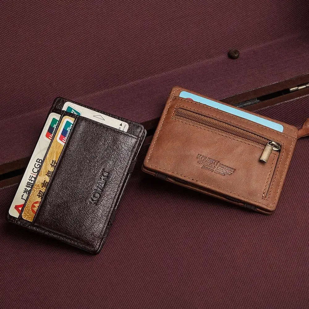 RFID модный мужской простой кошелек из натуральной кожи клатч держатель для карт