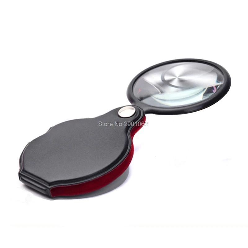 

1PC 8/6X 50/58mm Mini Pocket Folding Jewelry Magnifier Magnifying Eye Glass Loupe Lens