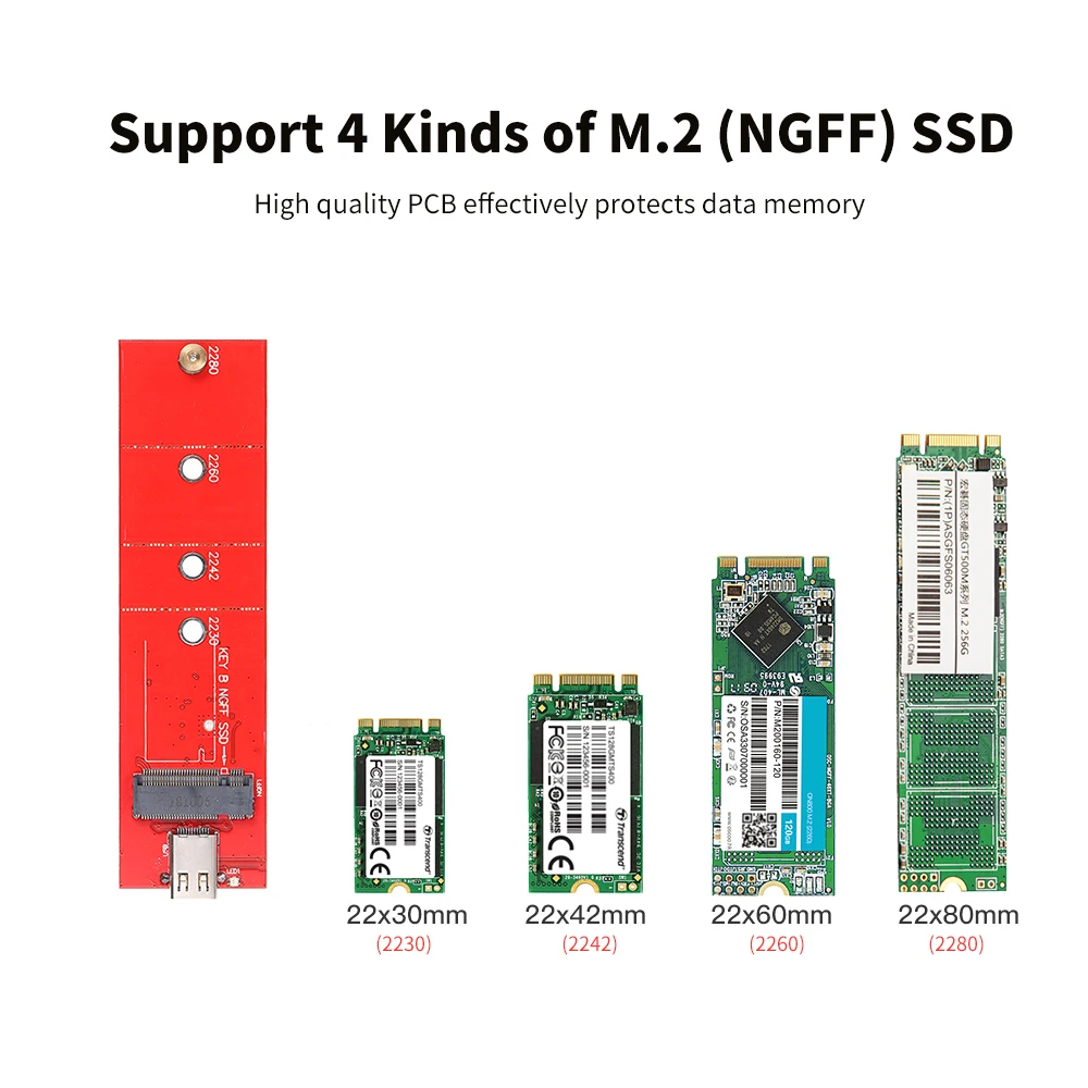 USB3.1 Type C NGFF(M.2) SSD корпус 10 Гбит/с быстрая передача данных Портативный внешний