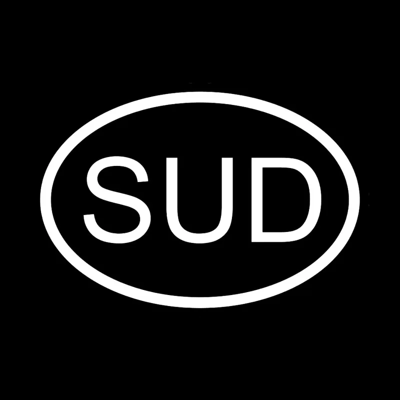 YJZT 14 7 см * 10 Виниловая наклейка SUD суданский код страны овальная Автомобильная
