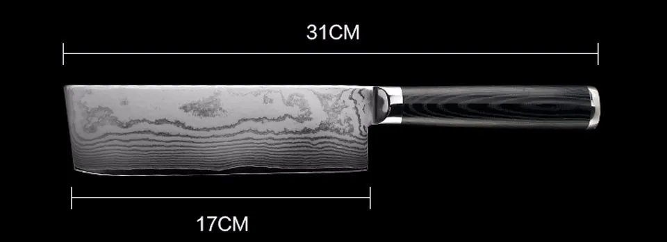FINDKING новые 6,5 дюймов Ножи nakiri Дамасская сталь лезвие дамасский нож шеф-повара 67 слоев дамасский кухонный нож