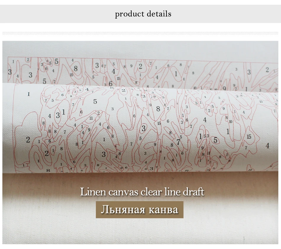 ROYALDREAM Wow Rabbit милые животные DIY Рисование по номерам Акриловая Краска ручная