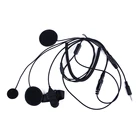 Для YaesuVertex Radio VX-120 VX-127 мотоциклетная гарнитура с полным лицевым покрытиемнаушник со стрелой Mic  Finger PTT 1pin шлем гарнитура