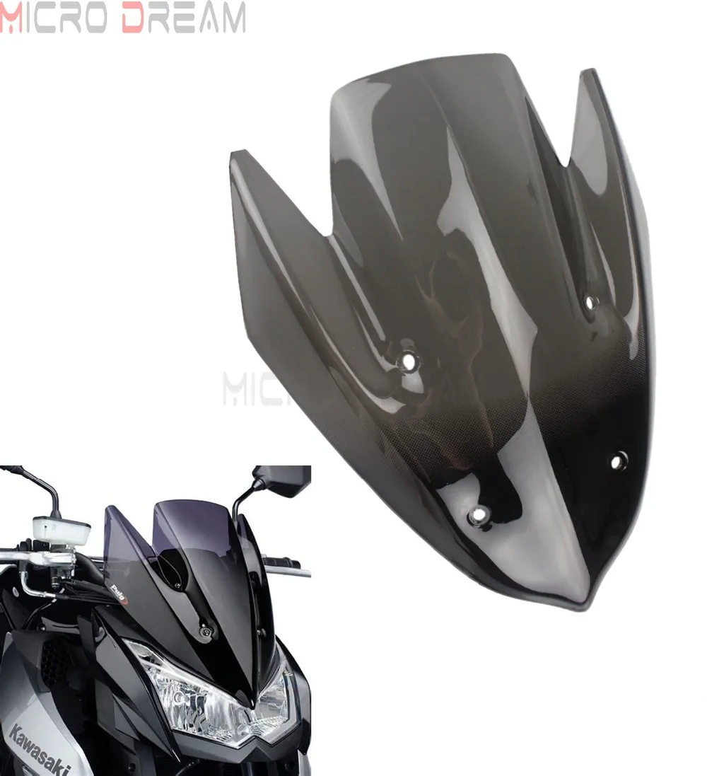 

Black Wind Deflector Motorcycles Windshield WindScreen with Hardware Kit For Kawasaki Z1000 Z 1000 2010-2013