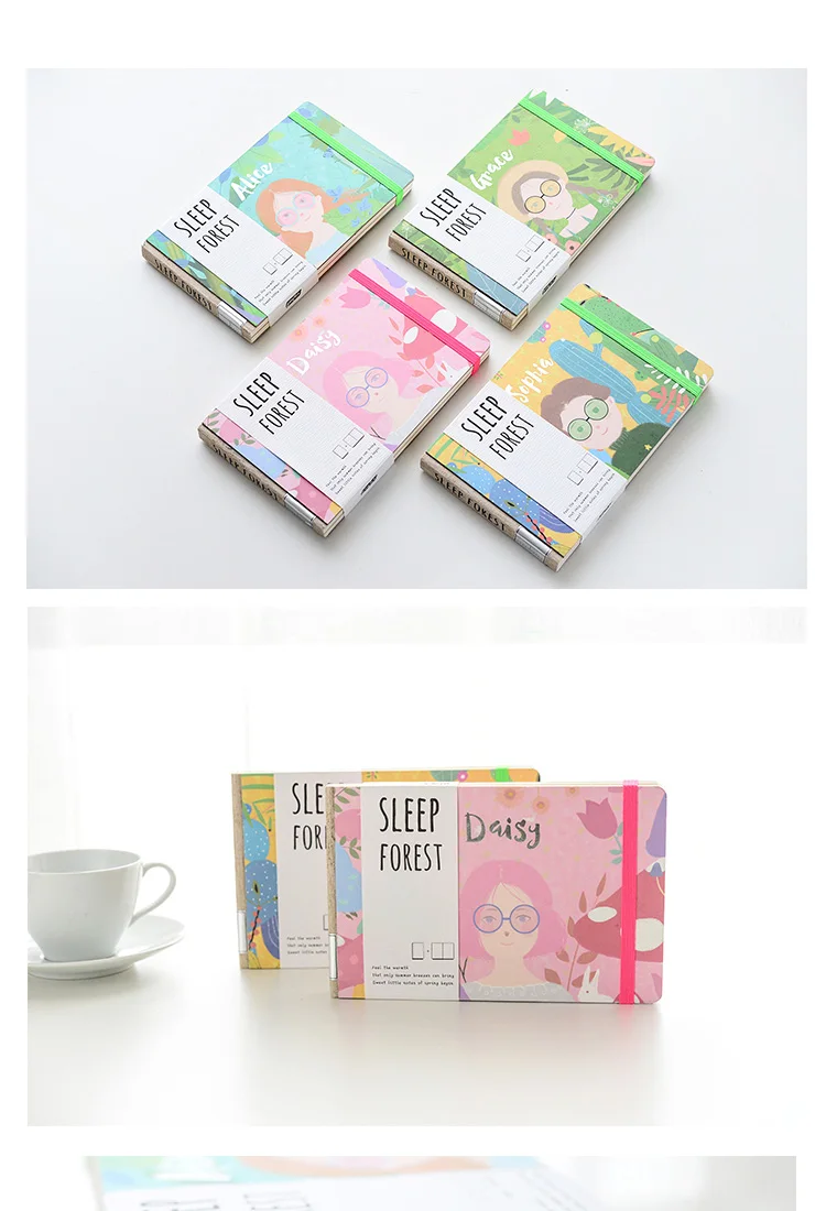 В Корейском стиле Kawaii книга в твердой обложке, офисные школьные Тетрадь пустой повязки планировщик канцелярские милые граффити ручная роспись A5 Bujo