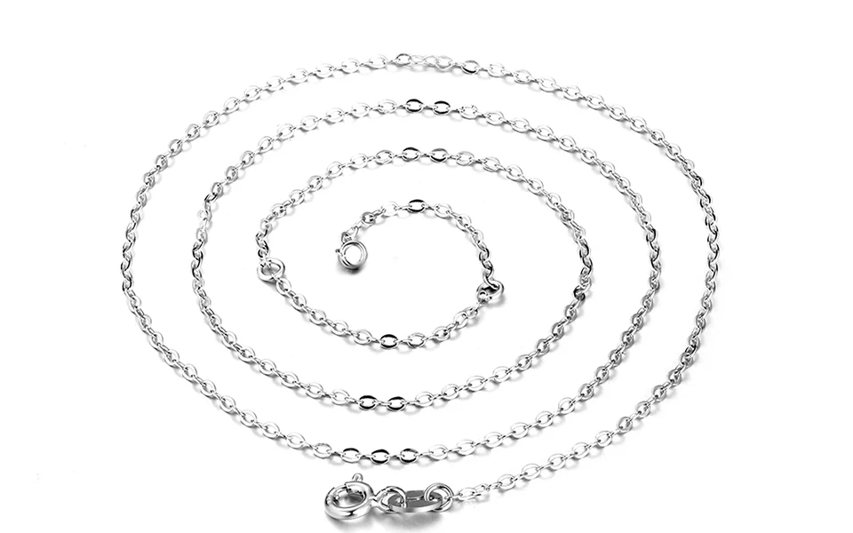 ORSA Jewels, Классическая Базовая цепочка, 925 пробы, серебряная застежка-Омар, регулируемое ожерелье, цепочка, модное ювелирное изделие SC08