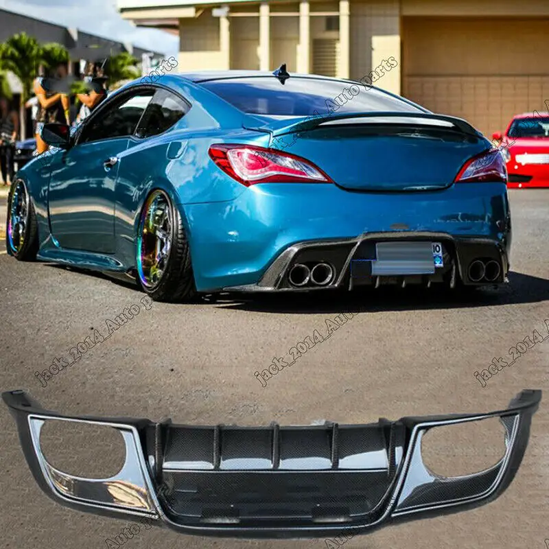 Для 2010 2011 2012 Hyundai Genesis Coupe задний бампер из углеродного волокна спойлер |