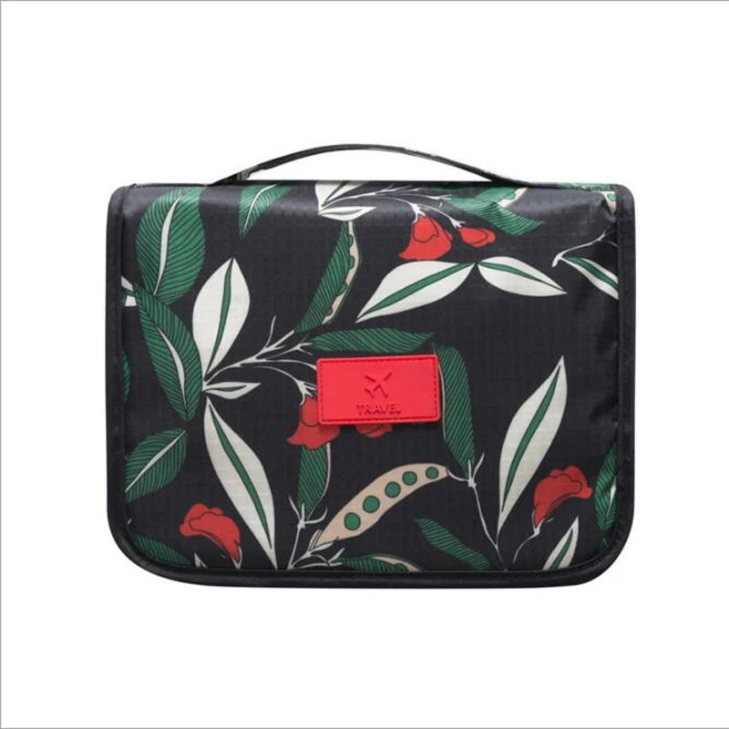 

SHUSHIRUO Brand Women Travel Organizer Bag Unisex Female Flower Hanging Cosmetic bags Washing Toiletry kits Makeup Handbags
