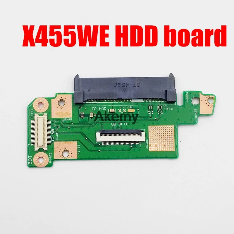 

HDD USB SSD card IO Board For Asus X455 X455W X455WE X455WE X454W X454WE Hard Drive Connector Board