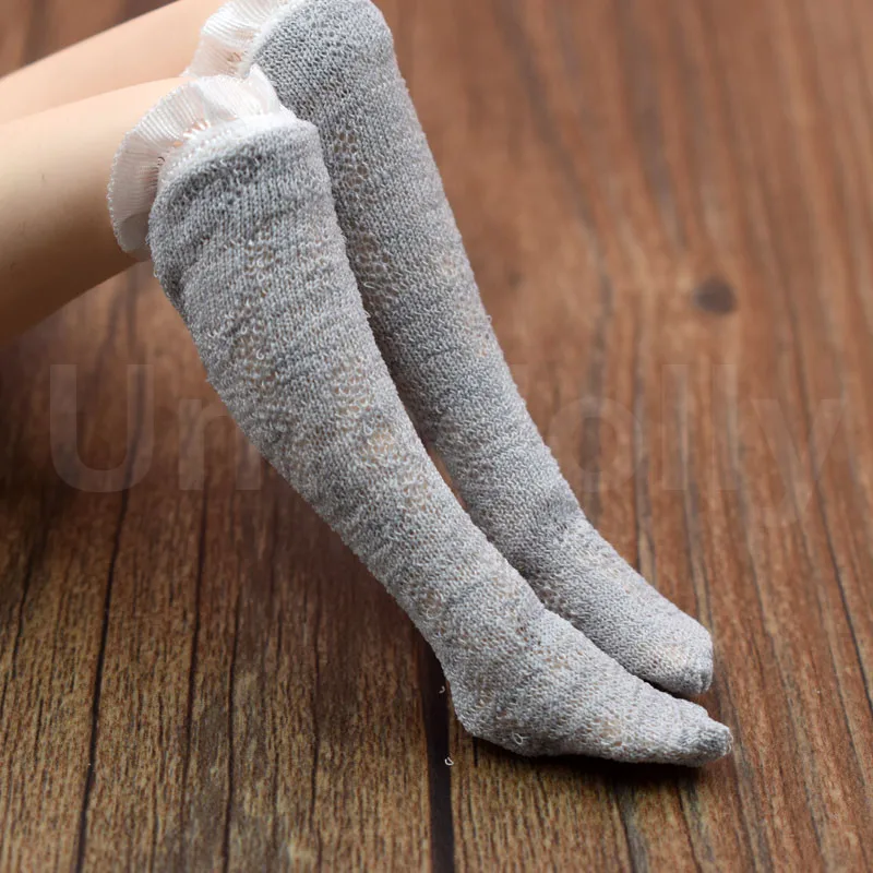1 пара милые носки для кукол Блайт кружевной чулок для Barbies, Licca, Azone, High Doll, Momoko 1/6 аксессуары для кукольной одежды