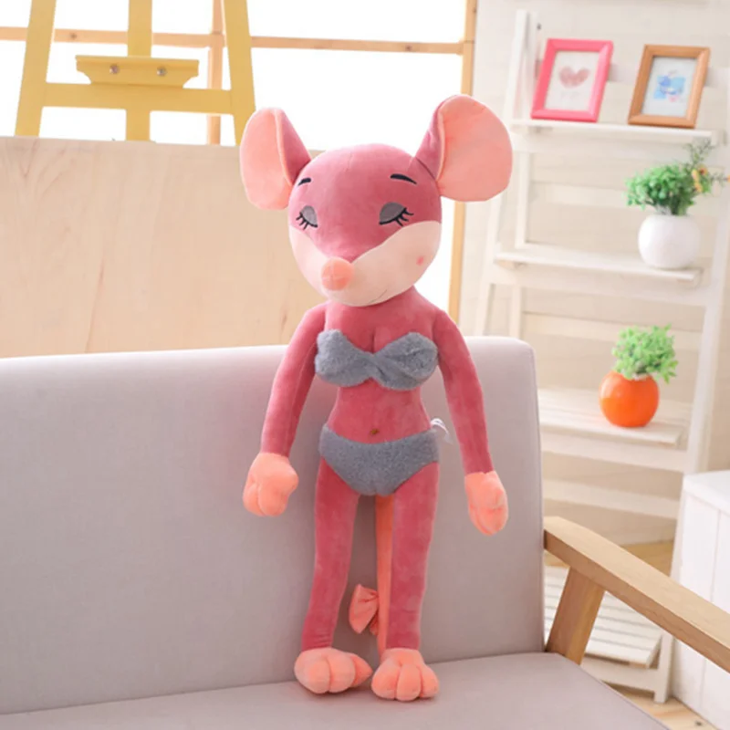 1 1 шт. Kawaii мышь милые мягкие плюшевые животные мультфильм детские игрушки для девочек дети ребенок день рождения Рождественский подарок пара кукла мышка - Цвет: 1