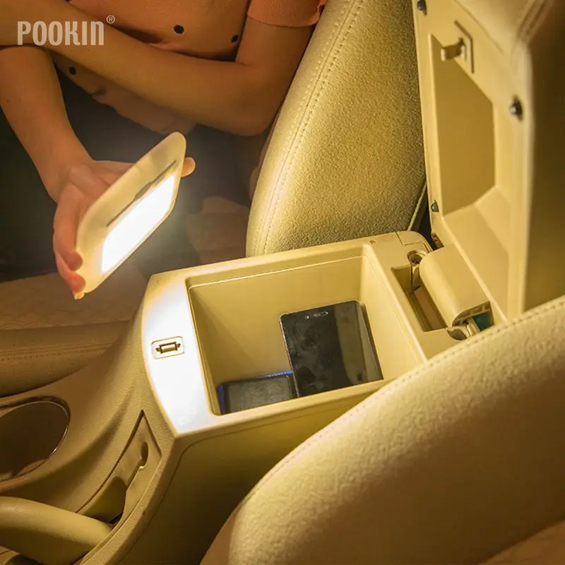 Автомобильная лампа для чтения заряжаемая от USB высокояркий светодиодный ночник