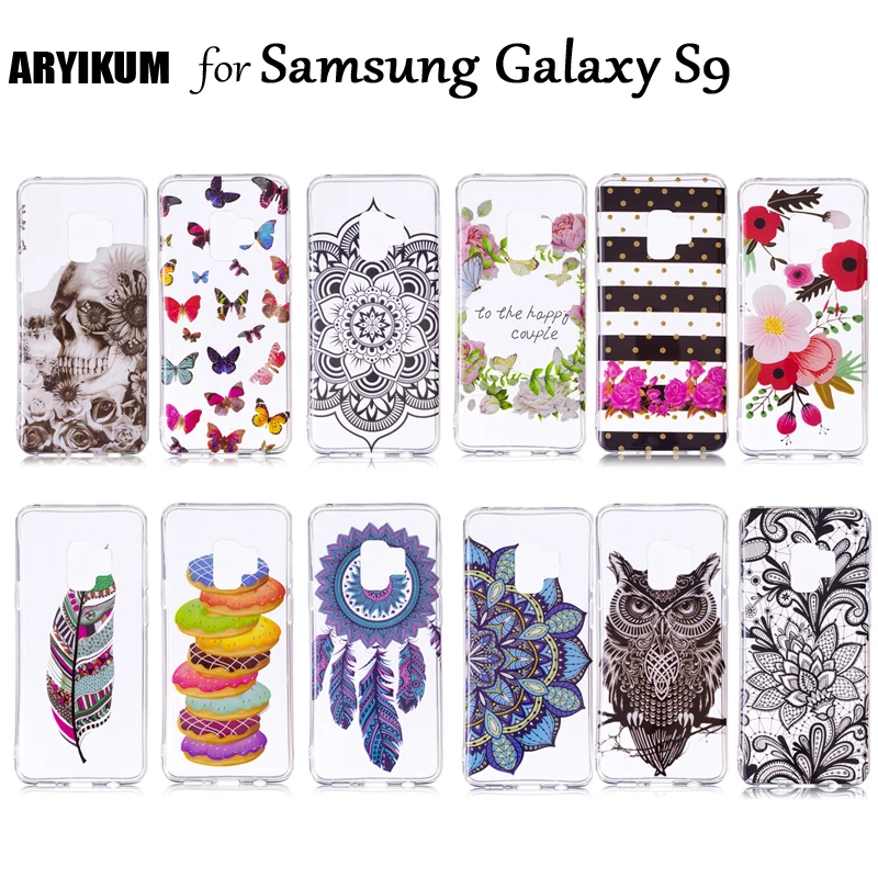 Чехлы для телефонов Samsung Galaxy S9 S 9 Мягкий силиконовый чехол прозрачный милый