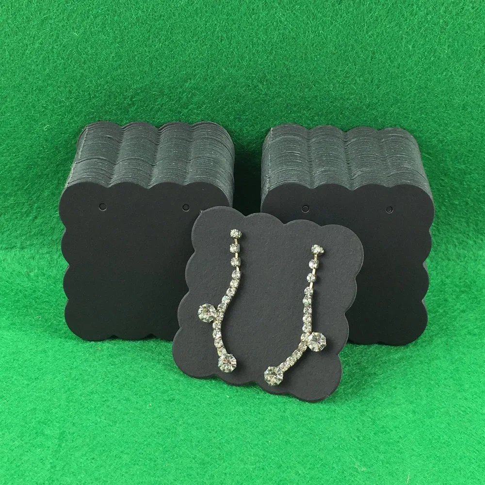 Винтажные классические крафт-серьги 5x5 см 20 шт. карточка для показа ювелирных