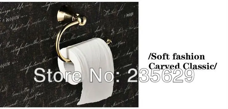Бесплатная доставка настенный держатель рулона унитаза антикварный Твердый