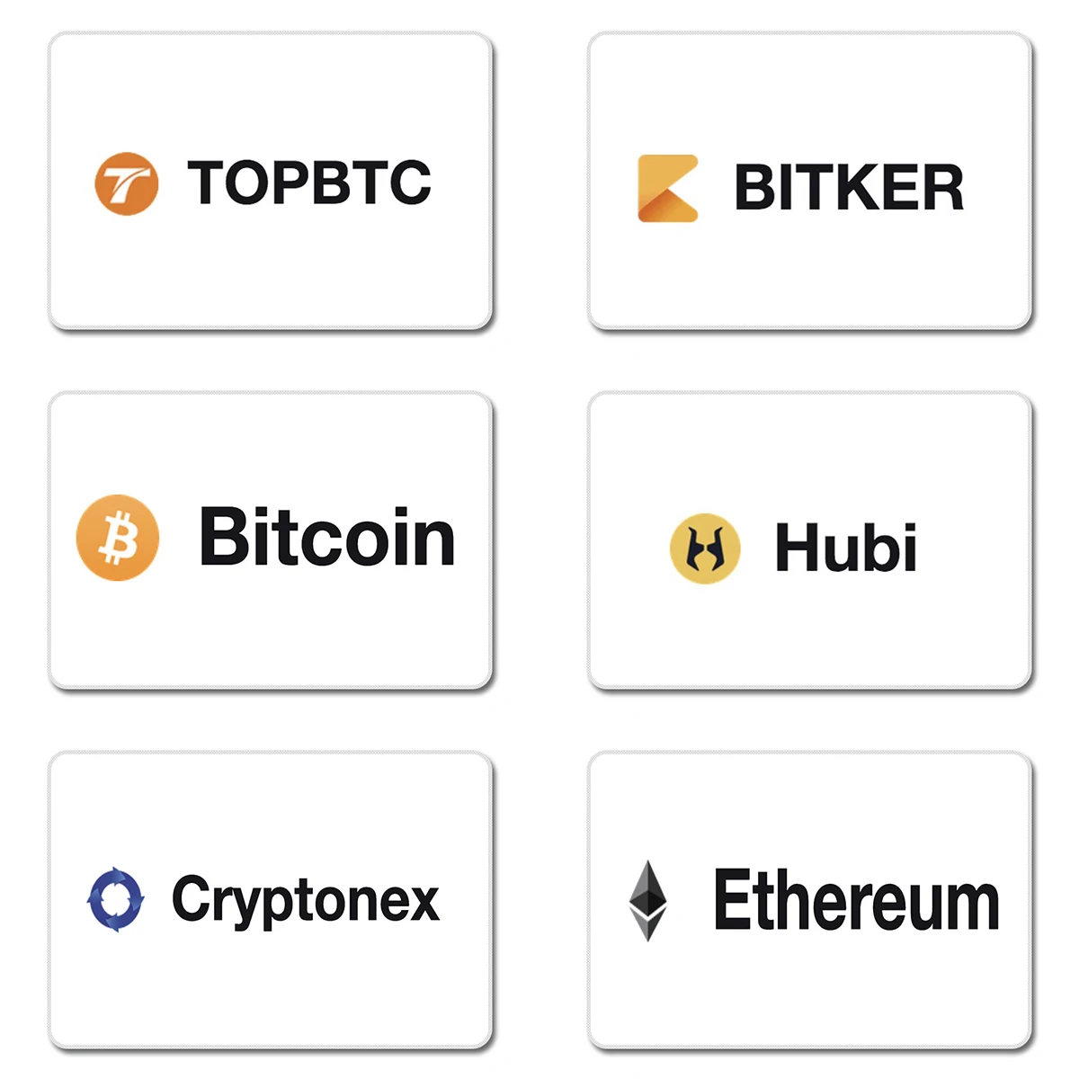 Хуби Криптонекс Биткер Топбтк Эфириум Биткойн Крутые Дизайны Природный Резиновый Коврик для Мыши на Стол Лэптоп Компьютер Корпус Мышевидео Коврик