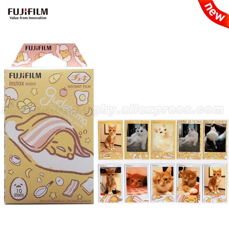Новинка Fujifilm Fuji Instax Mini 9 пленка Gudetama 10 листов fr 8 7s 70 50s 90 25 фотокамера Мгновенной