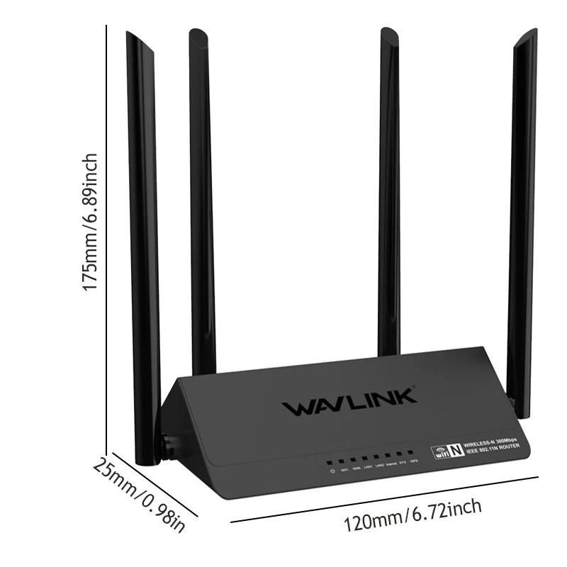 Wi Fi роутер Wavlink 521R2PRouter 2 4 ГГц 1167 Мбит/с 128 Мб DDR3 антенны|Беспроводные роутеры| |
