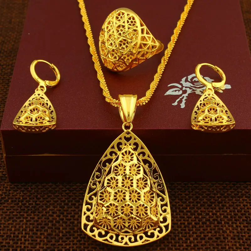 Женский комплект ювелирных украшений Adixyn кулон/ожерелье/серьги/кольцо