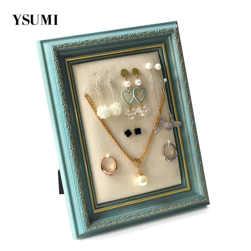 

YSUMI "Photo Frame" Earrings Jewelry Display Stand Household Large Capacity Earrings Necklace Ring Jewelry Display Storage Box