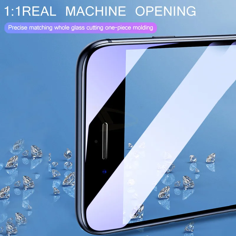 100D закаленное стекло полное покрытие для IPhone 8 7 6 s Plus Защитное s7 защитная пленка экрана|Защитные стёкла и