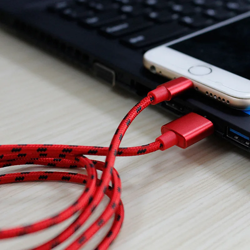 20 см короткое нейлоновое Зарядное устройство usb быстрая зарядка данных для iphone X 5
