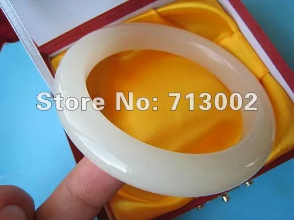 Крутой красивый китайский браслет цвета слоновой кости с нефритовым резным