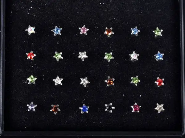 Оптовая продажа 360 шт. кольцо для носа Модная бижутерия пирсинга шпилька 316L