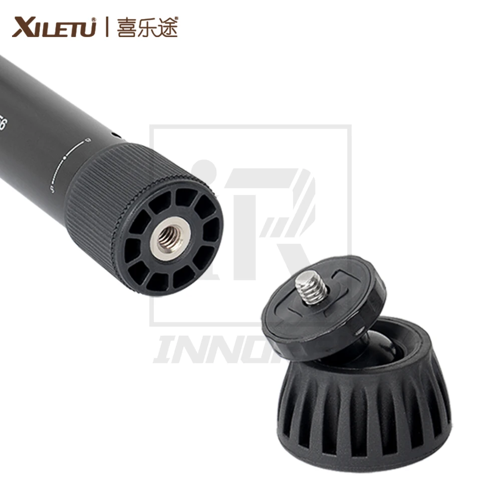 XILETU XM-256/258 легкий портативный монопод для DSLR камеры максимальная высота 121 см высота в сложенном виде 30,5 см особенно подходит для путешествий