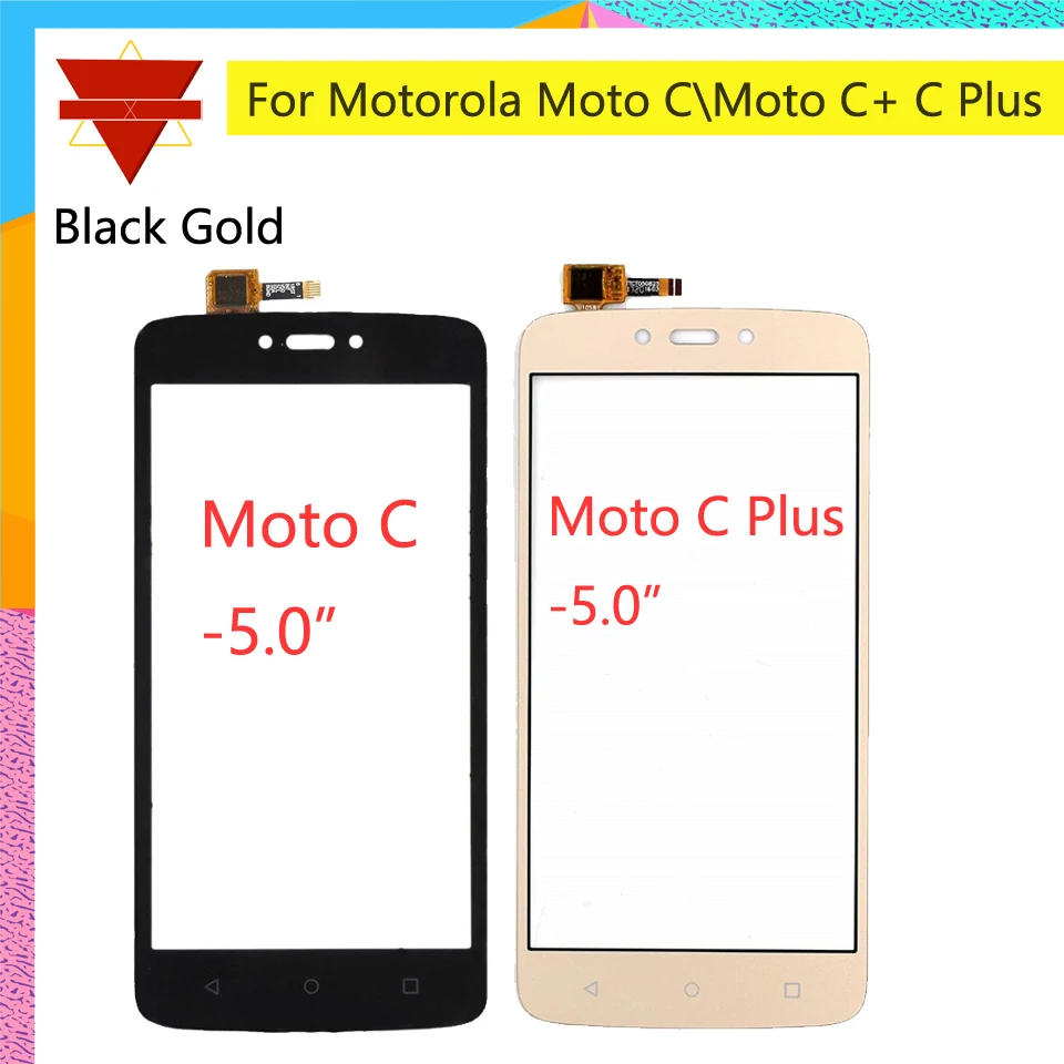 10 шт. сенсорный экран для Motorola Moto C XT1750 XT1754 XT1756 Сенсорная панель стеклянная линза