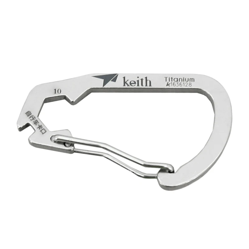 Keith Титан Инструмент Кемпинг Карабин Открытый Карабин гаечный ключ линейка Ti1101234