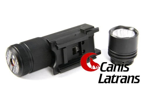 Тактический военный комбинированный фонарь красный лазерный охотничий прицел