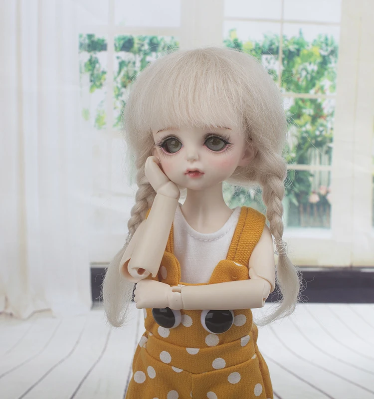 1/6 BJD кукла парик мохеровый материал для 6 до 7 дюймов окружность головы кукла голова кукла парик кукла аксессуары