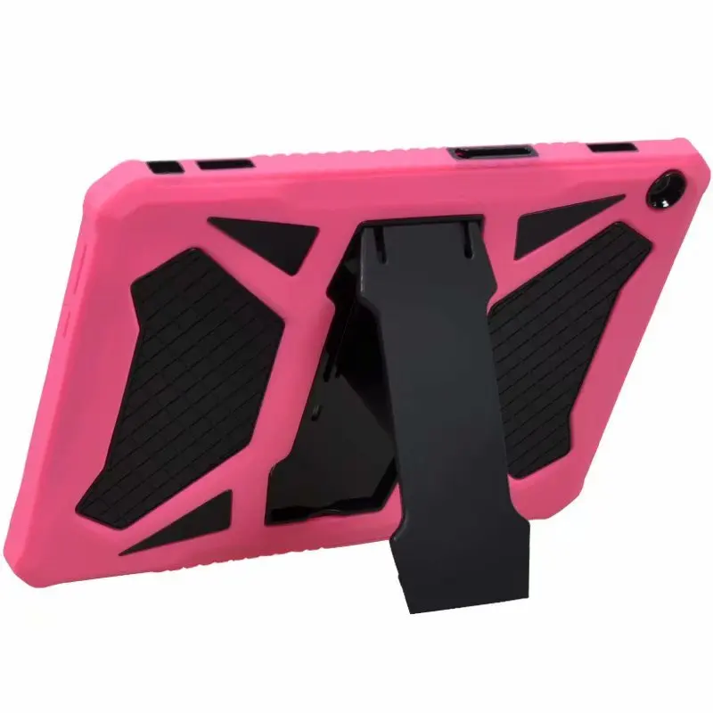 Pink Black Для huawei MediaPad M3 Lite 10 Чехол прочный силиконовый ударопрочный чехол Подставка для планшета для huawei M3 Lite 10 BAH-W09/AL00 10,1" - Цвет: Pink Black