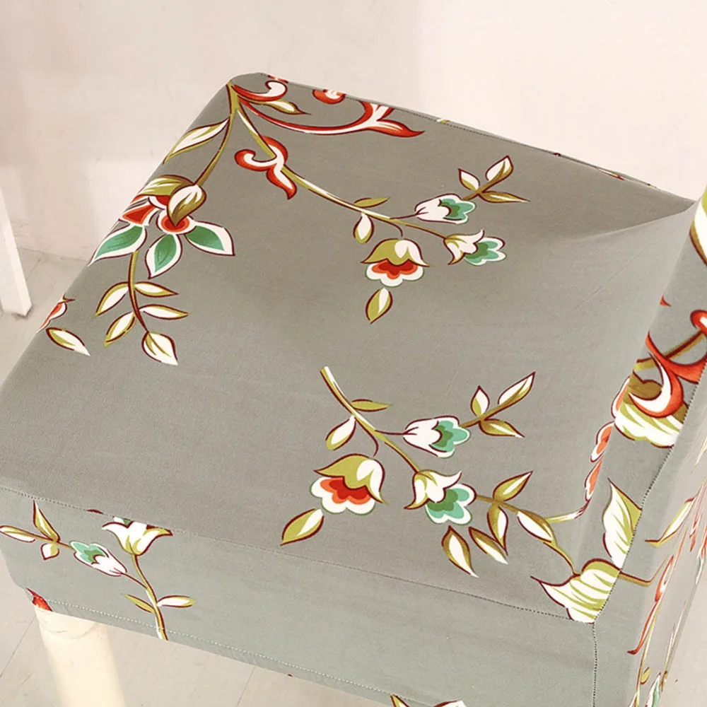 Meijuner Чехол для стула из полиэстера эластичный Цветочный с принтом защитный чехол