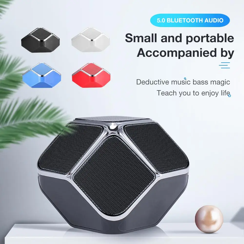 Новинка, Мини Портативный беспроводной Bluetooth динамик, стерео динамик, 4 цвета, радио, музыкальный сабвуфер, бас для компьютера, мобильного телефона